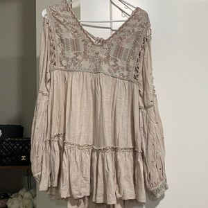 Free people embroidered tunic top
